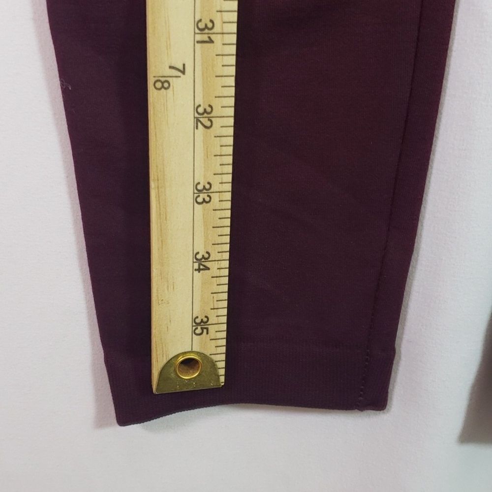 Sofra Long Free Size Burgundy Leggings (AF) - Picture 6 of 8